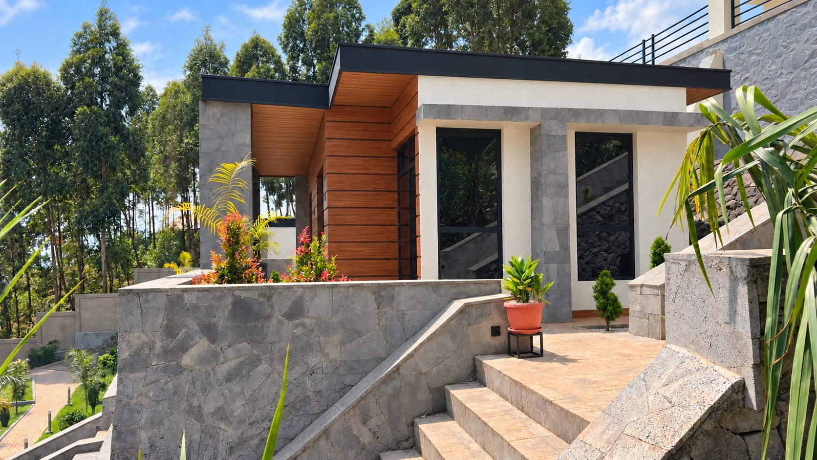 Connection Hotel — Terraced access and guest accommodation